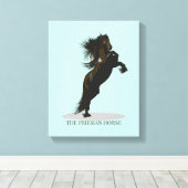 Das friesische Pferd - überzogene Leinwand (Insitu (Holzboden))