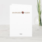 Das friesische Rind - Gruß-Karte Karte (Rückseite)