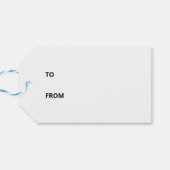 Das frisch gepeitschte Osterkätzchen Geschenkanhänger (Rückseite Horizontal)