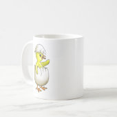 Das frisch gepeitschte Osterkätzchen Kaffeetasse (Vorderseite Links)