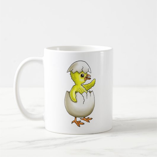 Das frisch gepeitschte Osterkätzchen Kaffeetasse (Links)
