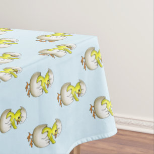 Das frisch gepeitschte Osterkätzchen Tischdecke