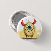 „Das fröhliche Punkti-Monster“ Button (Vorne & Hinten)