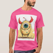 „Das fröhliche Punkti-Monster“ T-Shirt (Vorderseite)