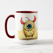 „Das fröhliche Punkti-Monster“ Tasse (Links)