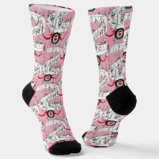Das fröhliche Weihnachtsfest der Whos Socken (Gewinkelt)