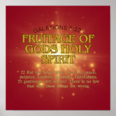 DAS FRÜCHTE OG GIBT Heiligen Geist Poster (Vorne)