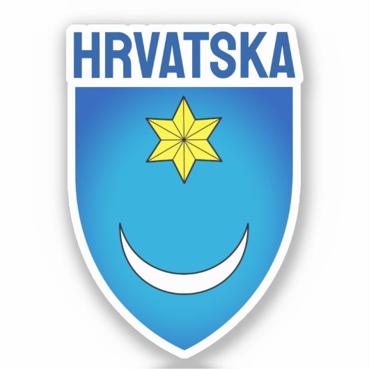 Das früheste bekannte Symbol - Kroatien Aufkleber (Vorderseite)