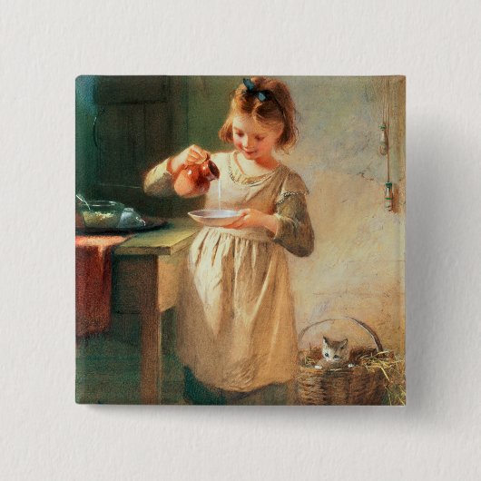 Das Frühstück der Miezekatze Button (Vorderseite)