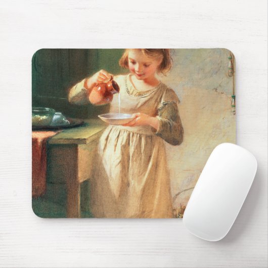 Das Frühstück der Miezekatze Mousepad (Mit Mouse)