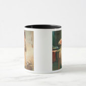 Das Frühstück der Miezekatze Tasse (Zentrum)