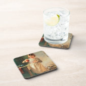 Das Frühstück der Miezekatze Untersetzer (Rechte Seite)