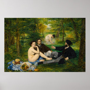 Das Frühstück im Freien von Édouard Manet Poster