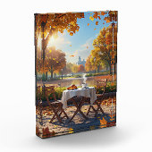 Das Frühstück im Herbst Fotoblock (Links)