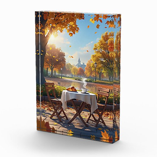 Das Frühstück im Herbst Fotoblock (Rechts)