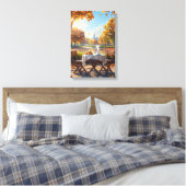Das Frühstück im Herbst Leinwanddruck (Insitu (Schlafzimmer))