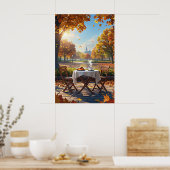Das Frühstück im Herbst Poster (Küche)