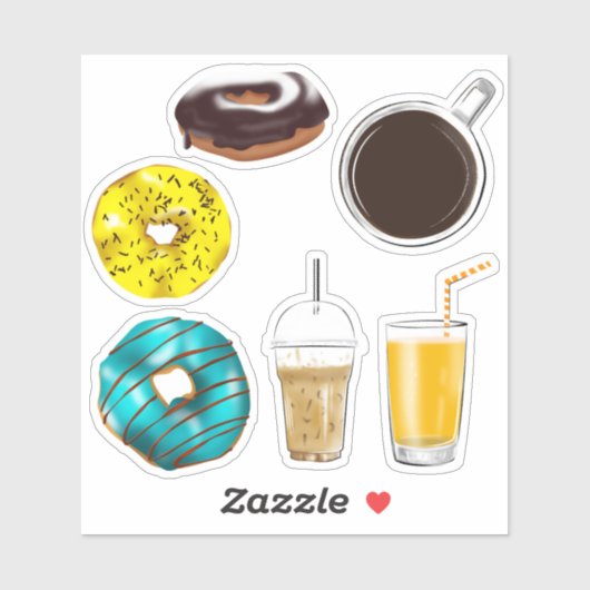 Das Frühstück muss Set mit Volumen 1 Aufkleber ent (Blatt)