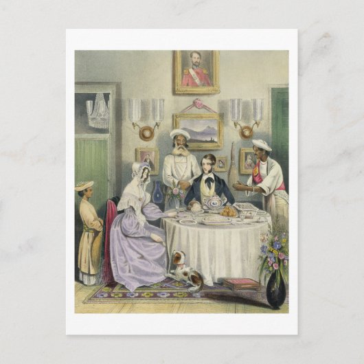 Das Frühstück, Teller 3 von "Anglo Amerikanischen Postkarte (Vorderseite)