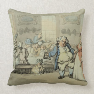 Das Frühstück, "von den Szenen am Bad" (w/c u. Kissen