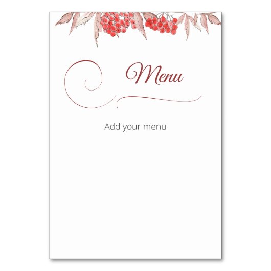 Das Frühstück war sehr gut. Tischnummer (Vorderseite)