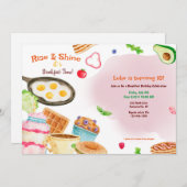 Das Frühstück wird serviert Einladung (Vorne/Hinten)