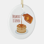 Das Frühstück wird serviert Keramik Ornament (Rechts)