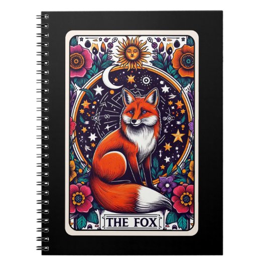 Das Fuchsgeist-Tarotkarten-Notizbuch Notizblock (Vorderseite)