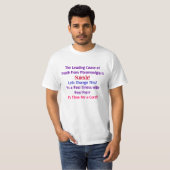 Das führende Ursache ofDeath vom Fibromyalgia T-Shirt (Vorne ganz)