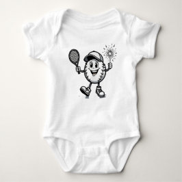 Das Fun Baseball-Zeichen Baby Strampler