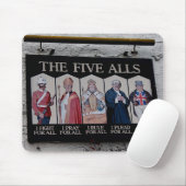 Das Fünf-Sterne-Zeichen für Großbritannien Mousepad (Mit Mouse)