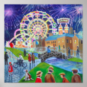 das FunFair Ölgemälde Gordon Bruce art Poster (Vorne)