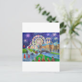 das FunFair Ölgemälde Gordon Bruce art Postkarte (Stehend Vorderseite)