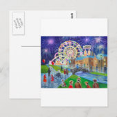 das FunFair Ölgemälde Gordon Bruce art Postkarte (Vorne/Hinten)