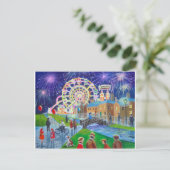 das FunFair Ölgemälde Gordon Bruce art Postkarte (Stehend Vorderseite)