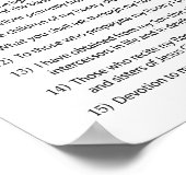 Das fünfzehn Rosary-Versprechen-Poster Poster (Ecke)