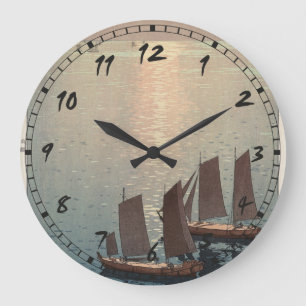 Das funkelnde Meer. Große Wanduhr
