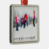 Das Funny Alles ist nicht das ruhige Foto Ornament Aus Metall (Rechts)