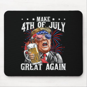 Das Funny Drinking Bierteam macht 4. Juli Großes J Mousepad