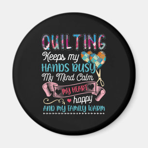 Das Funny Quilting Quilting Behalte mir die Hände  Magnet