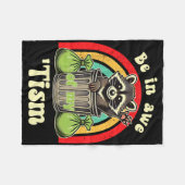 Das Funny Raccoon Autismus-Bewusstsein ist mir bew Fleecedecke (Vorderseite (Horizontal))