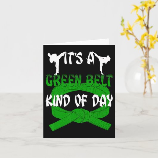 Das Funny Taekwondo Shirt Karate Karte (Gelbe Blume)