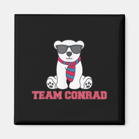 Das Funny Team Conrad Junior Mint Bären Est. 2009 Magnet (Vorne)