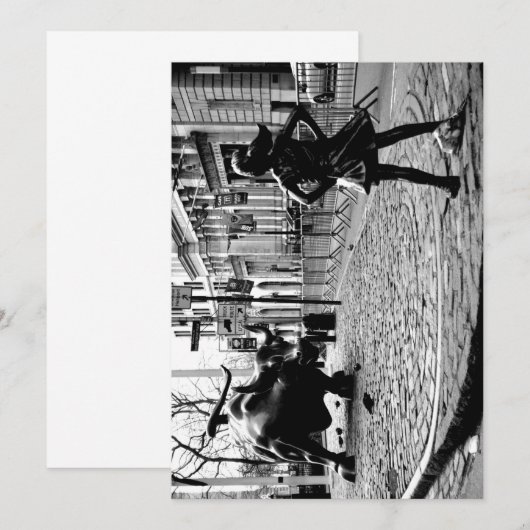 Das Furchtlose Mädchen Dankeskarte (Vorne/Hinten)