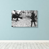 Das Furchtlose Mädchen Leinwanddruck (Insitu (Holzboden))