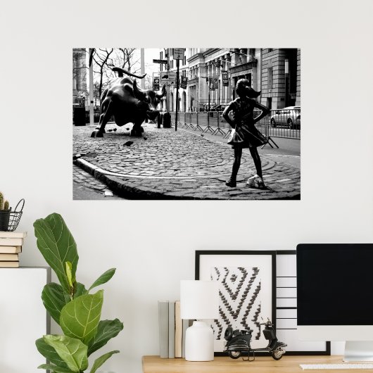 Das Furchtlose Mädchen Poster (Heimbüro)