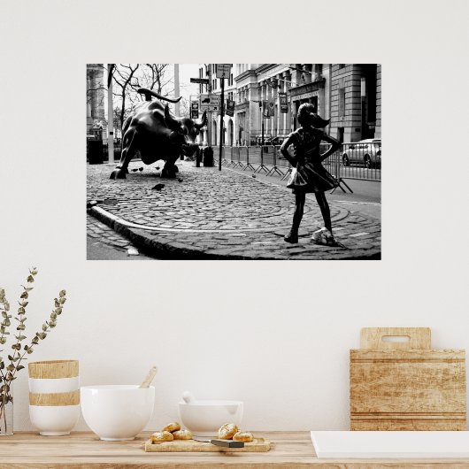 Das Furchtlose Mädchen Poster (Küche)