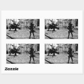 Das Furchtlose Mädchen Rechteckiger Aufkleber (Blatt)