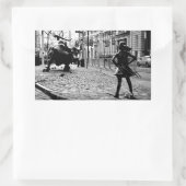 Das Furchtlose Mädchen Rechteckiger Aufkleber (Tasche)