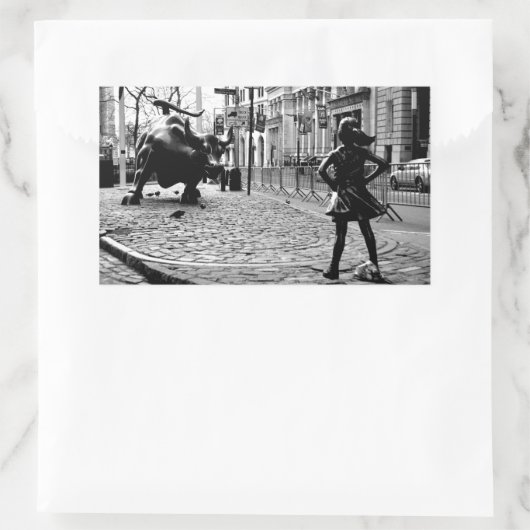 Das Furchtlose Mädchen Rechteckiger Aufkleber (Tasche)